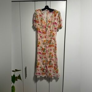 The Kooples pink floral dress. Size 3 (large). New never worn.
